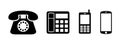 Cell phone evolution, evolution of devices Ã¢â¬â vector